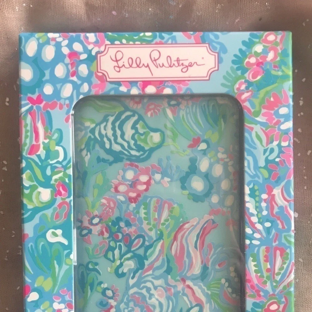 Brand New Lily Pulitzer Aqua La Vista Mobile Charger w/ USB Charging Cord